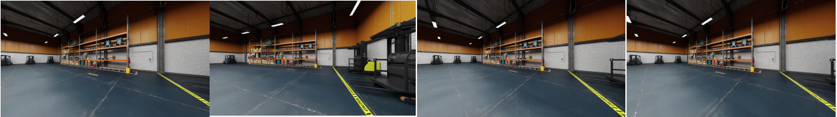 Equipment Safety Example - Wide Warehouse View