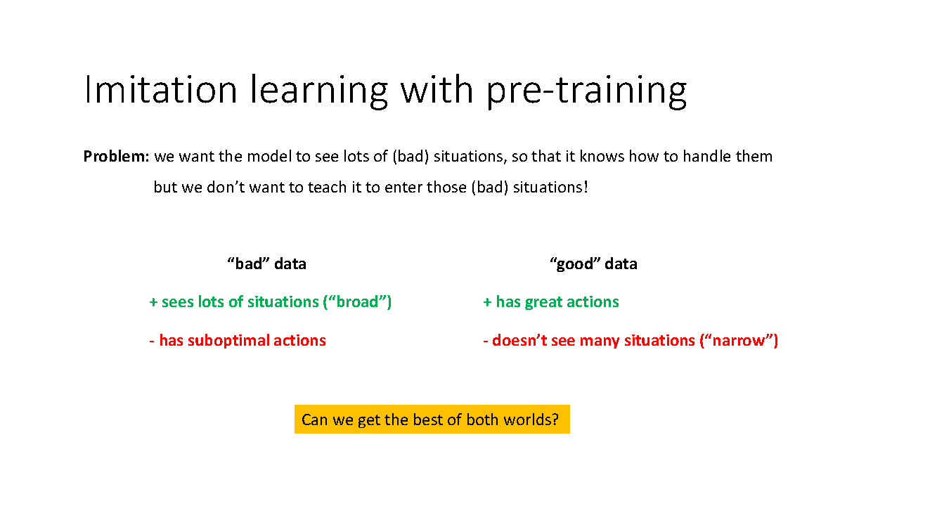 Broad data and narrow expert data