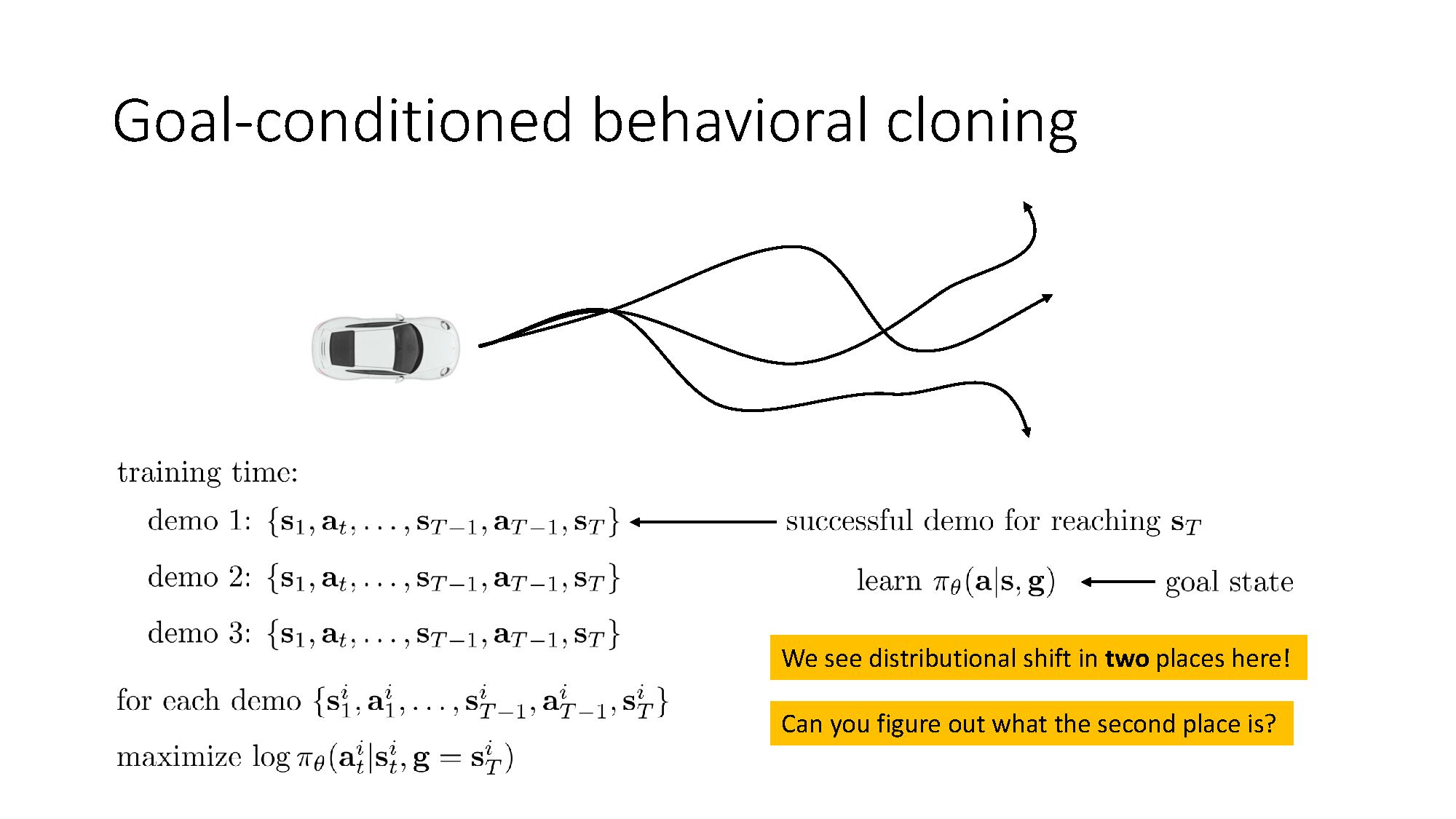 Goal-conditioned behavioral cloning